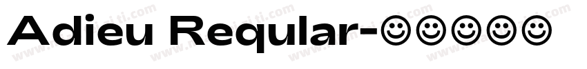 Adieu Reqular字体转换